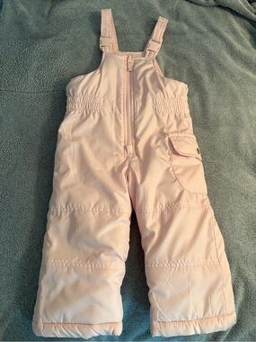 Carters Toddler Girls Snow Bib Overalls 2T Blush Winter